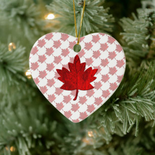 Canada-Maple Leaf by Shirley Taylor Ceramic Orname Ornament
