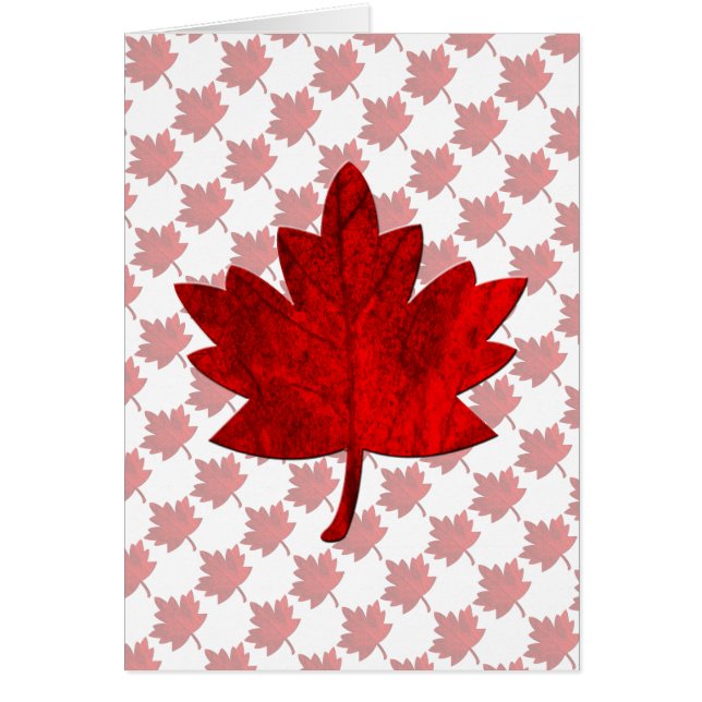 Canada-Maple Leaf by Shirley Taylor Note Card  (Front)