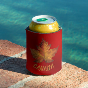 Canada Maple Leaf Can Cooler Personalised Gifts