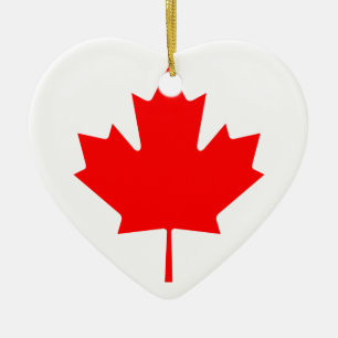 Canada Maple Leaf Ceramic Ornament