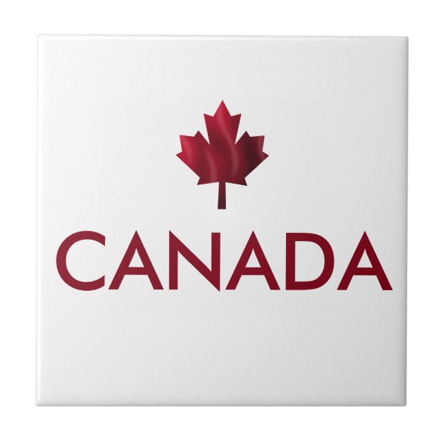 Canada Maple Leaf Ceramic Tile (Front)