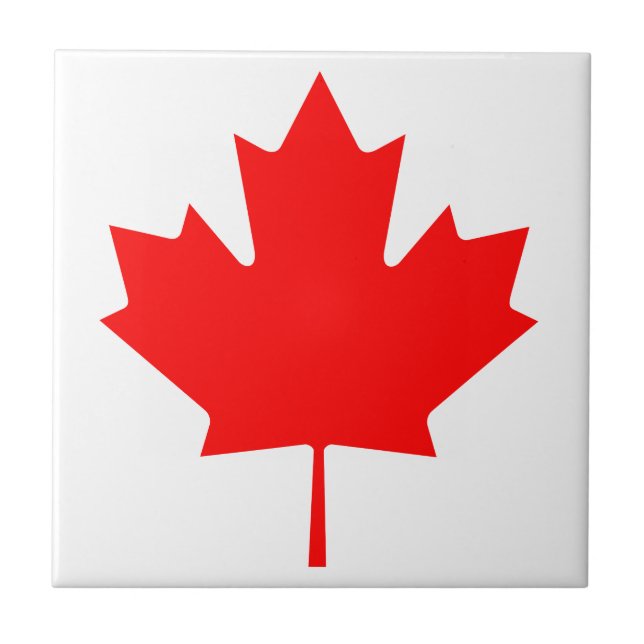Canada Maple Leaf Ceramic Tile (Front)
