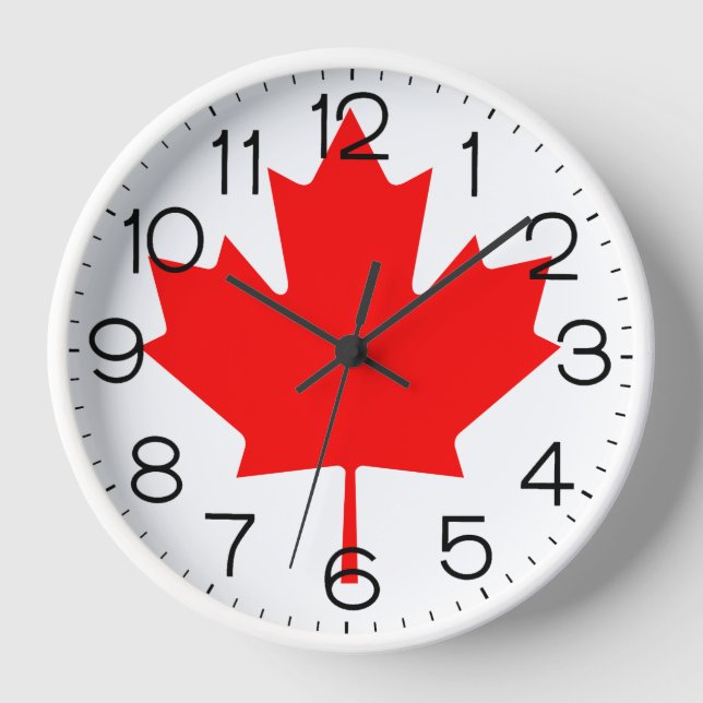 Canada Maple Leaf Clock (Front)