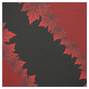 Canada Maple Leaf Fabric Custom Canada Fabric
