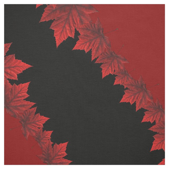 Canada Maple Leaf Fabric Custom Canada Fabric (Swatch)