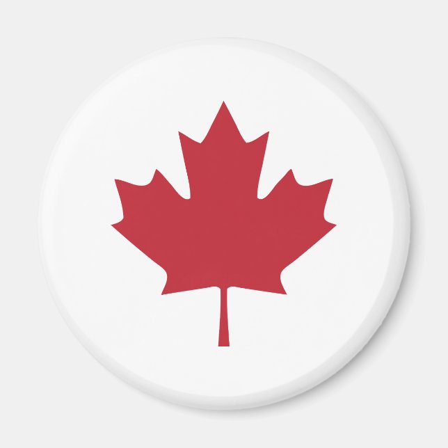 Canada Maple Leaf Fridge Magnet (Front)