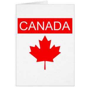 Canada Maple Leaf Greeting Card