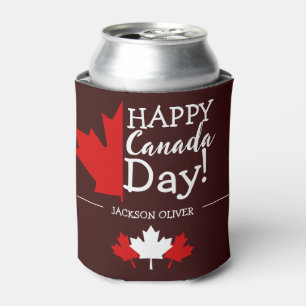 Canada Maple Leaf, Happy canada day, 1st of July Can Cooler