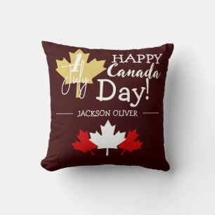 Canada Maple Leaf, Happy canada day, 1st of July Cushion