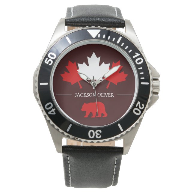 Canada Maple Leaf, Happy canada day, 1st of July Watch (Front)