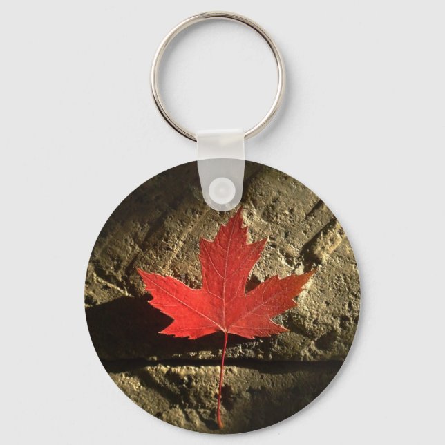 Canada Maple Leaf Key Ring (Front)
