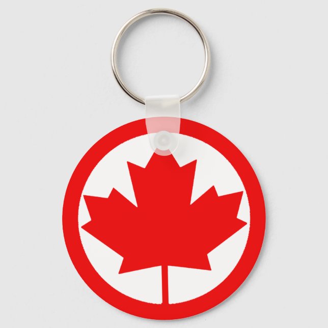 Canada Maple Leaf      Key Ring (Front)