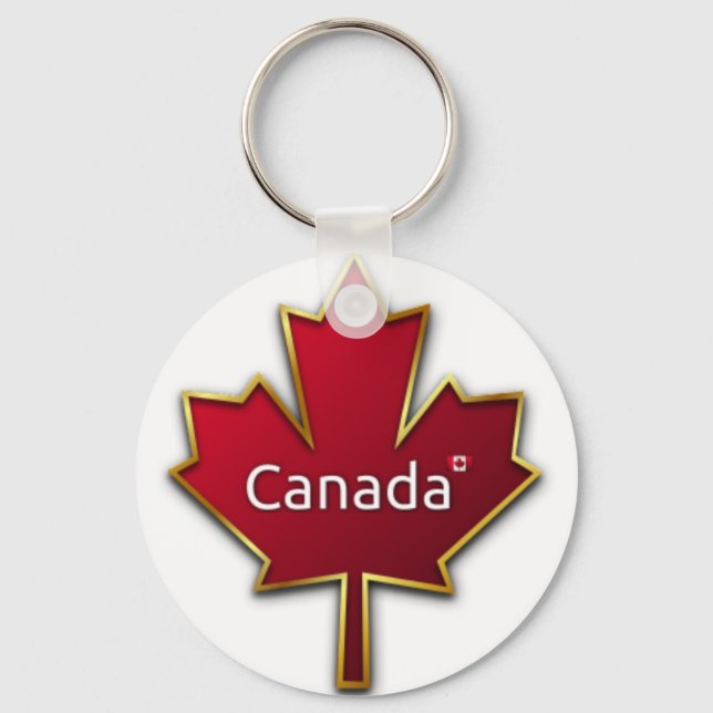 Canada Maple Leaf Key Ring (Front)
