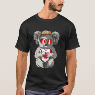 Canada Maple Leaf Koala Heart Canadian Pride Canad T-Shirt