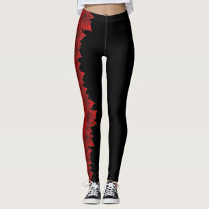 Canada Maple Leaf Leggings Autumn Leaves Leggingsa