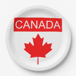 Canada Maple Leaf  Paper Plate