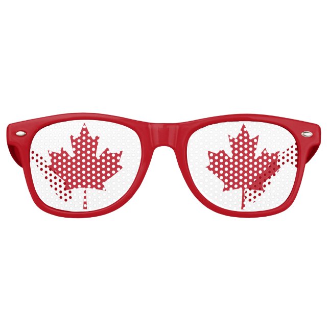 Canada Maple Leaf Party Shades (Front)
