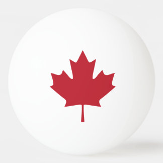 Canada Maple Leaf Ping Pong Ball