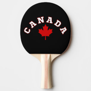 Canada maple leaf ping pong paddle