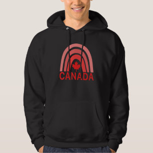 Canada Maple Leaf Rainbow Canadian Symbols Canadia Hoodie