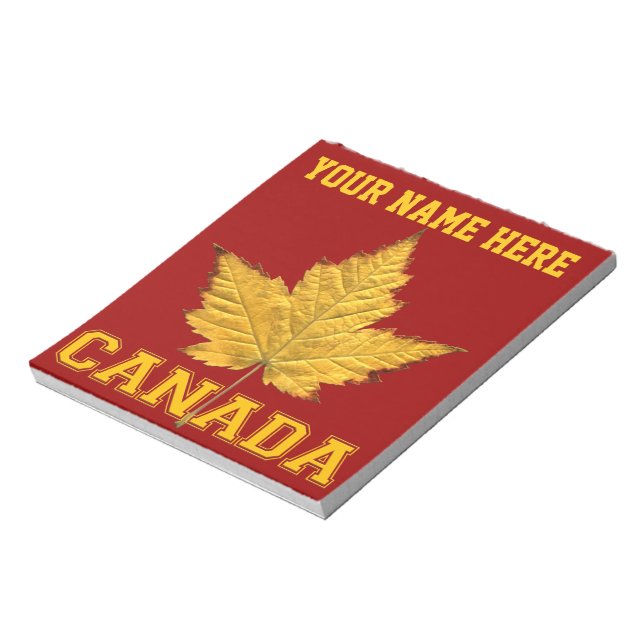 Canada Maple Leaf Souvenir Canada Varsity Notepad (Rotated)
