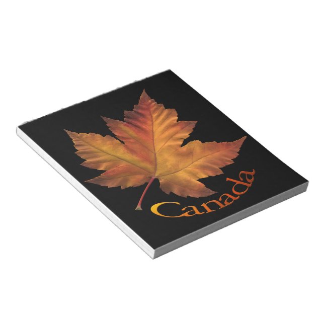 Canada Maple Leaf Souvenir Notepad Canada Gifts (Angled)