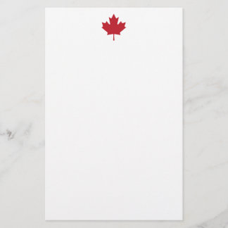 Canada Maple Leaf Stationery