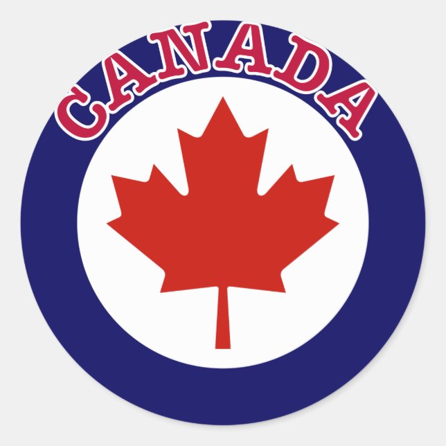 Canada Maple Leaf Sticker (Front)