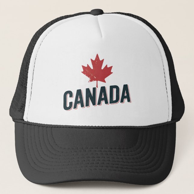 Canada Maple Leaf  Trucker Hat (Front)