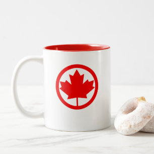 Canada Maple Leaf Two-Tone Coffee Mug