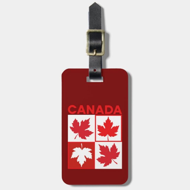 Canada Maple Leaves Travel Luggage Tag (Creator Uploaded)