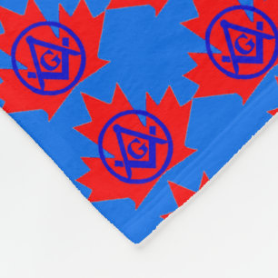 Canada Masonic Fleece Blanket