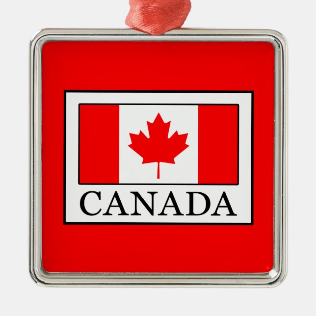 Canada Metal Tree Decoration (Front)