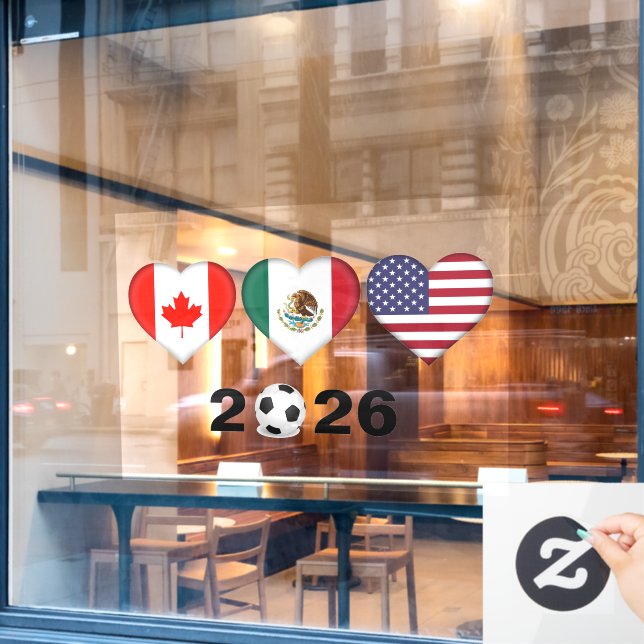 Canada Mexico USA hosting Football Tournament 2026 (Cafe Window)