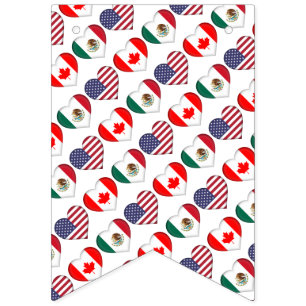 Canada Mexico USA hosting Football Tournament 2026 Bunting