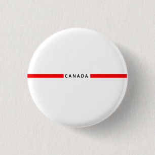 Canada minimalistic flag 3 cm round badge