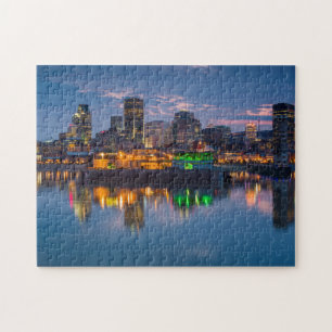 Canada, Montreal, skyline and Old Port Jigsaw Puzzle