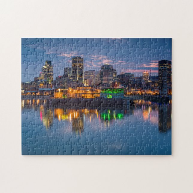 Canada, Montreal, skyline and Old Port Jigsaw Puzzle (Horizontal)