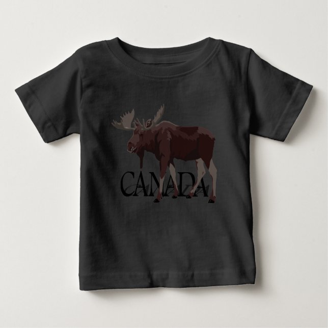 Canada Moose Jersey Canada Souvenir Toddler Shirt (Front)