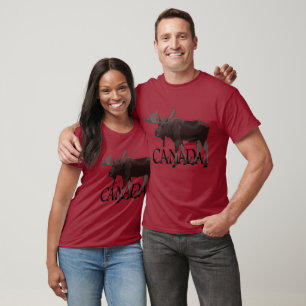 Canada Moose T-shirt Plus Size Canadian Souvenirs