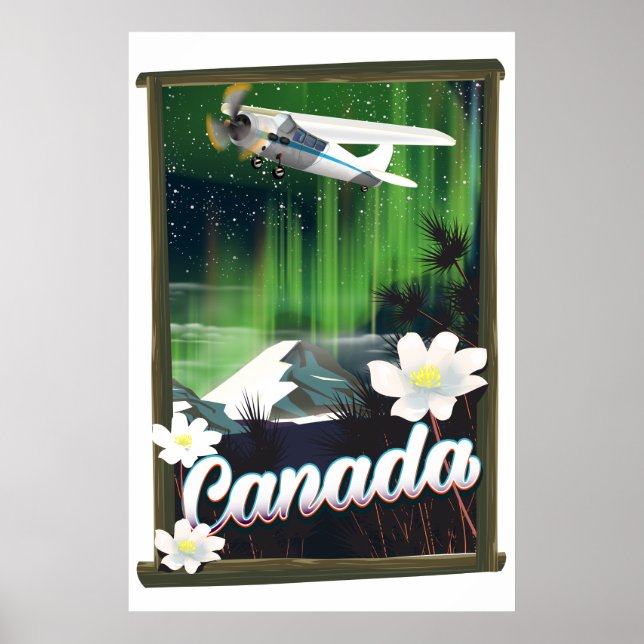 Canada mountain travel poster (Front)