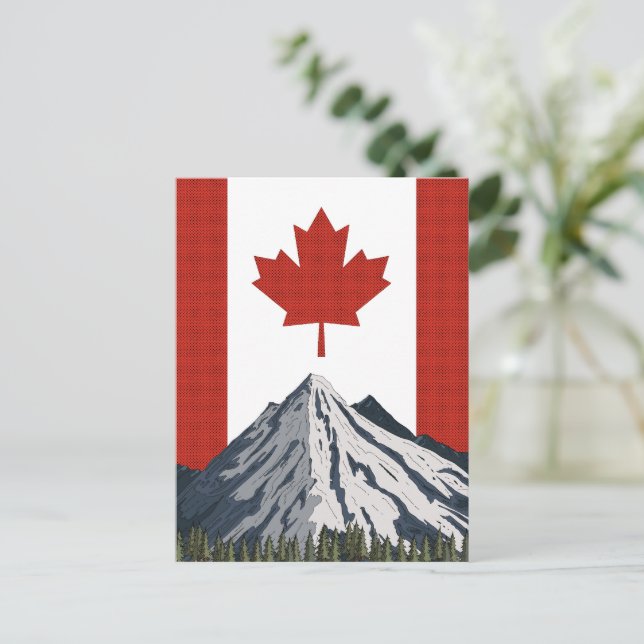 Canada Mountain Travel poster Postcard (Standing Front)