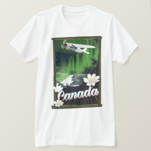Canada mountain travel poster T-Shirt