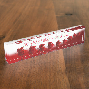 Canada Name Plates Personalised