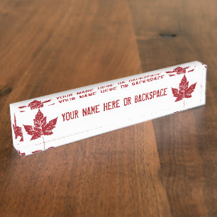 Canada Name Plates Personalised Canada Name Plate