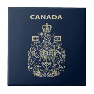 Canada national emblem ceramic tile