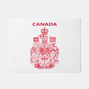 Canada national emblem doormat