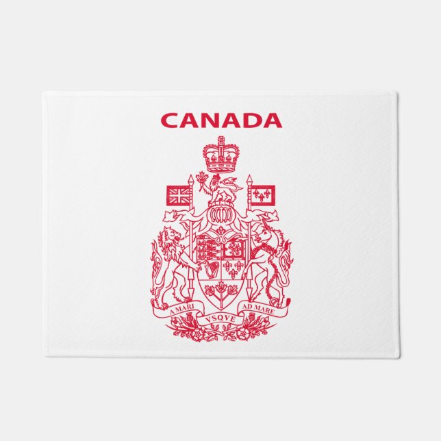 Canada national emblem doormat (Front)