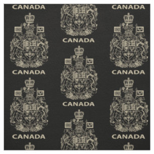 Canada national emblem fabric