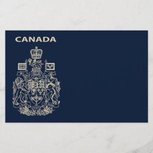 Canada national emblem flyer